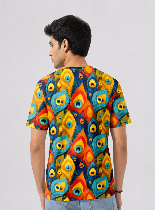 Peacock Wings Printed T-Shirt #PT141