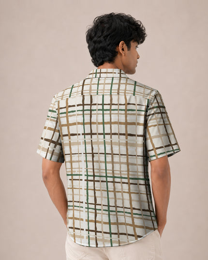 Classic Check Pattern Printed Shirt