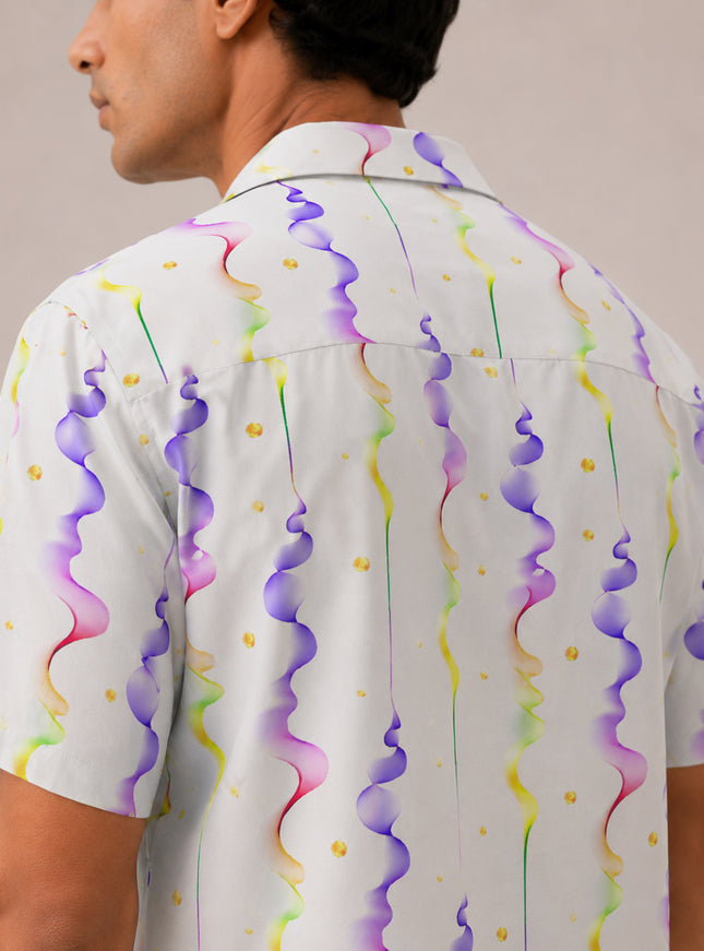 Colourful Drip Printed Shirt
