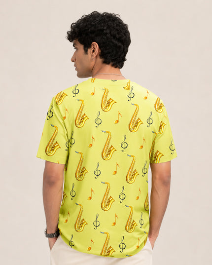 Saxophone Print T-Shirt #PT132