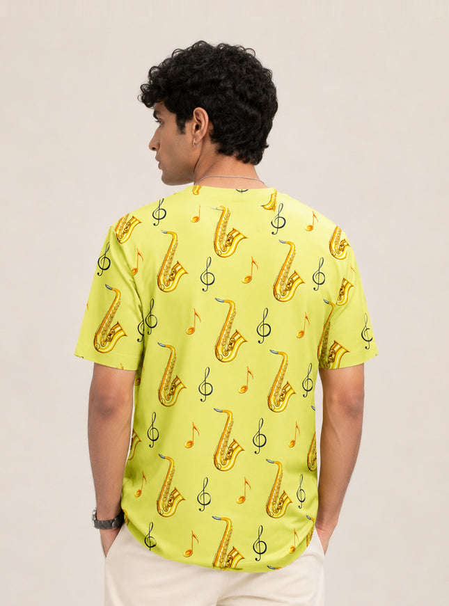 Saxophone Print T-Shirt #PT132