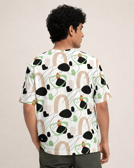 Scribble Arch Print T-Shirt #PT174