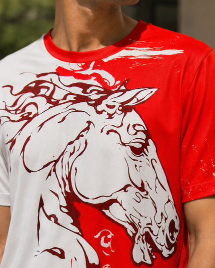 Horse Art Printed T-Shirt #PT155
