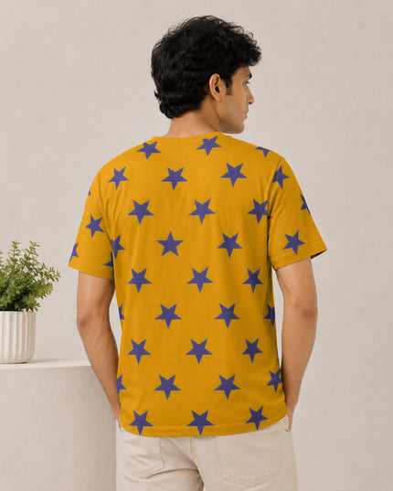 Blue Star Printed T-Shirt #PT153