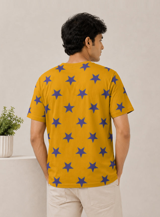 Blue Star Printed T-Shirt #PT153