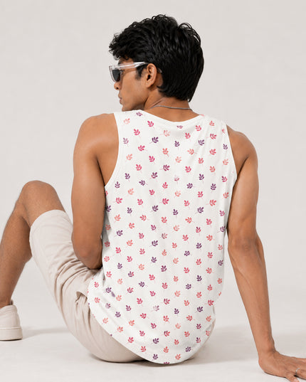 Small Leaf Printed Sando #108