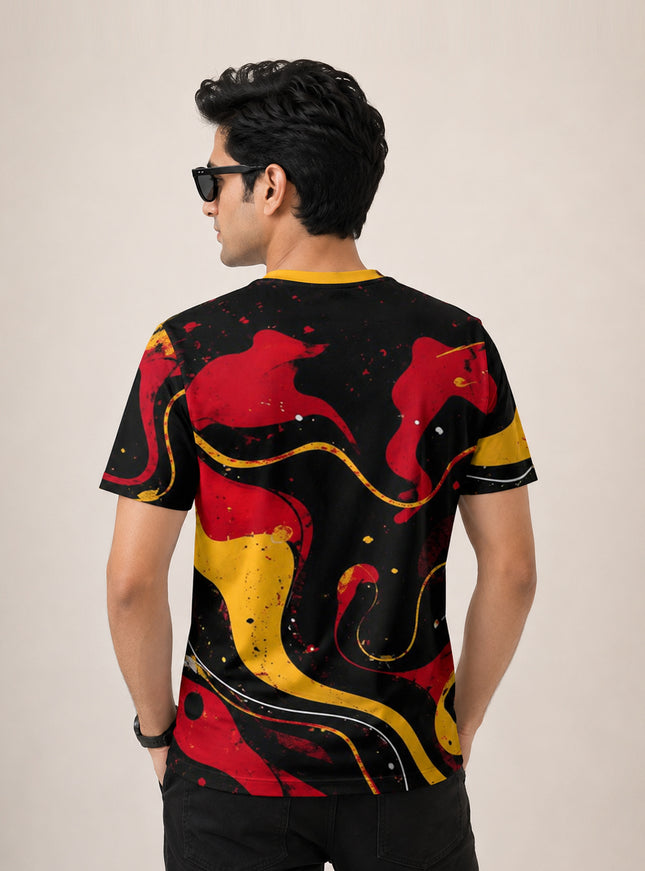 Magma Fluid Printed T-Shirt #PT178