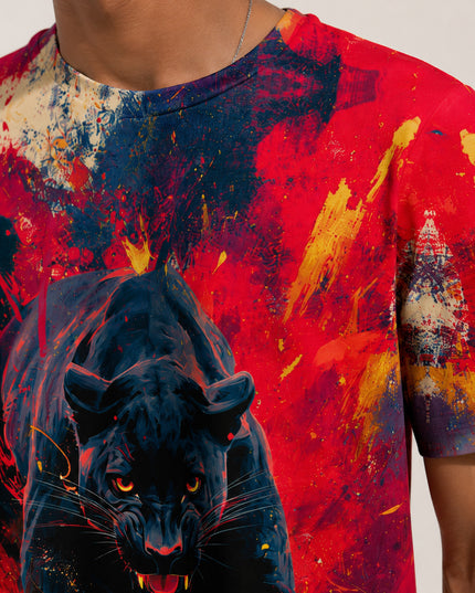 Black Panther Printed T-Shirt #PT1037