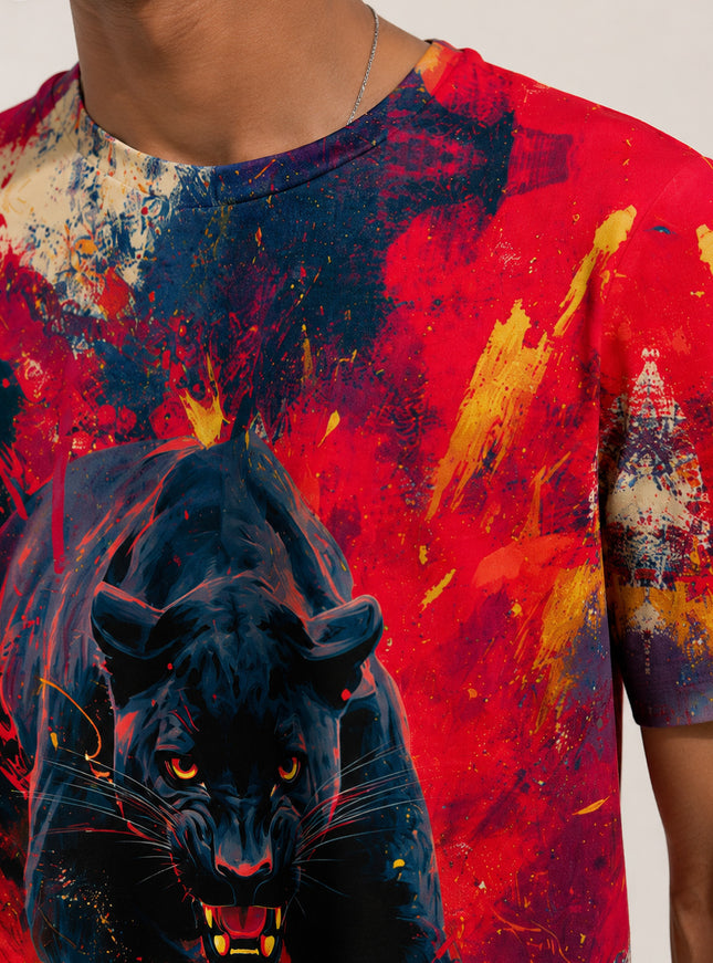 Black Panther Printed T-Shirt #PT1037