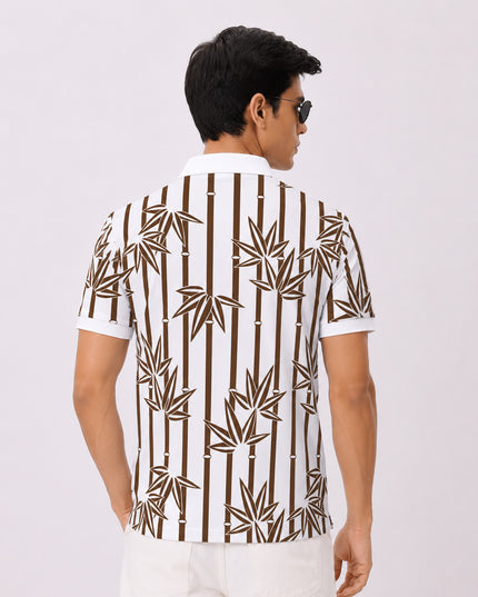 Bamboo Printed Polo #PP118