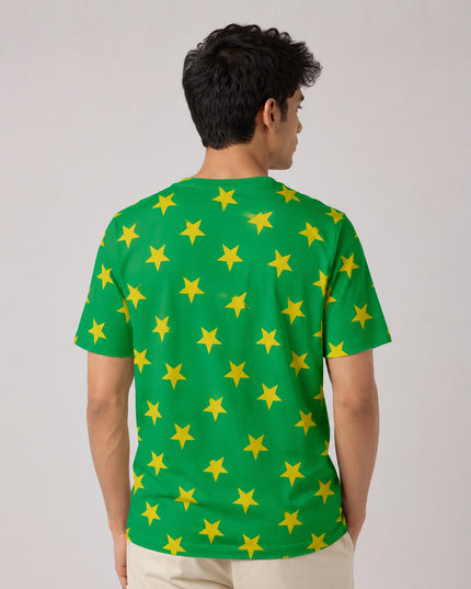 Yellow Starts Printed T-Shirt #PT158