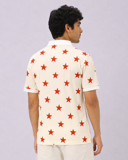 Classic Stars Printed Polo T-Shirt #PP191