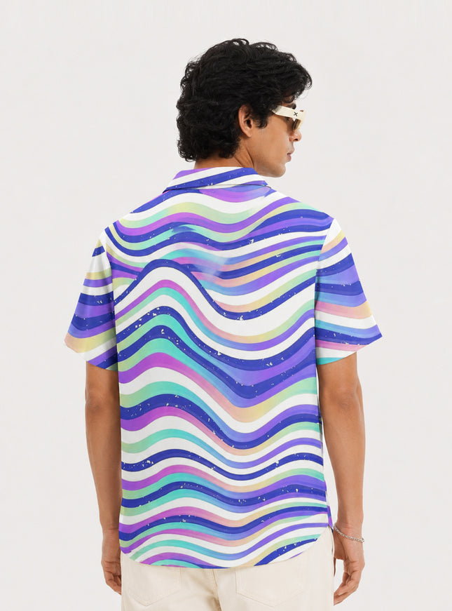 Multicolor Wave Printed Shirt