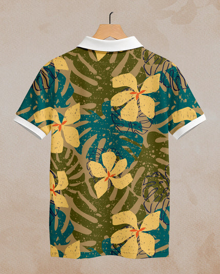 Fig Floral Printed Polo #PP121