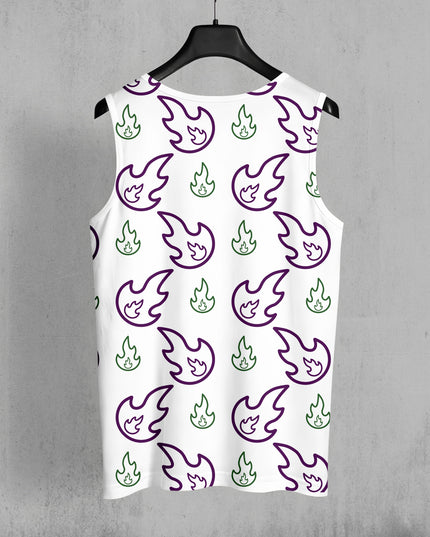 Men's Fire Print Sando #114