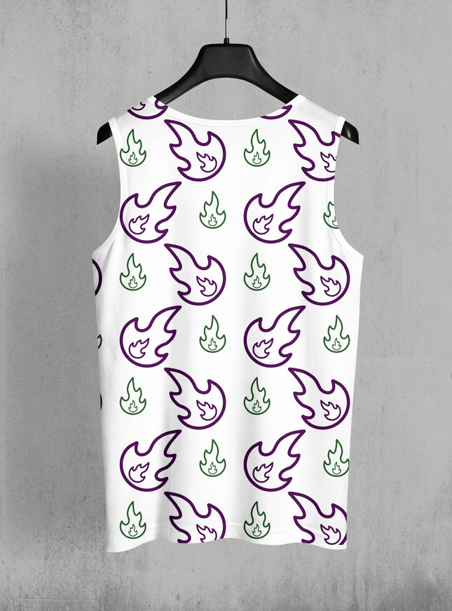 Men's Fire Print Sando #114