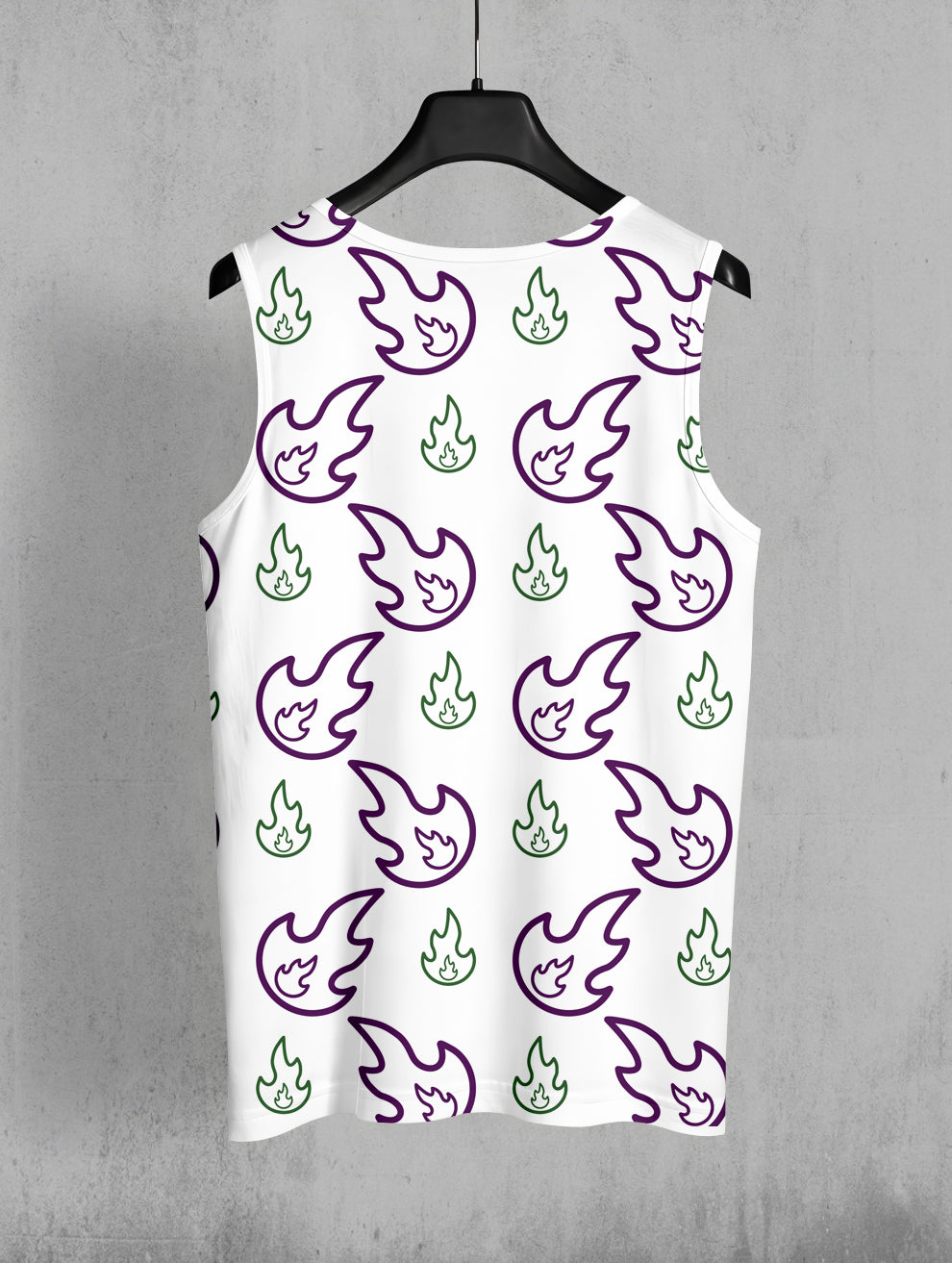 Men's Fire Print Sando #114