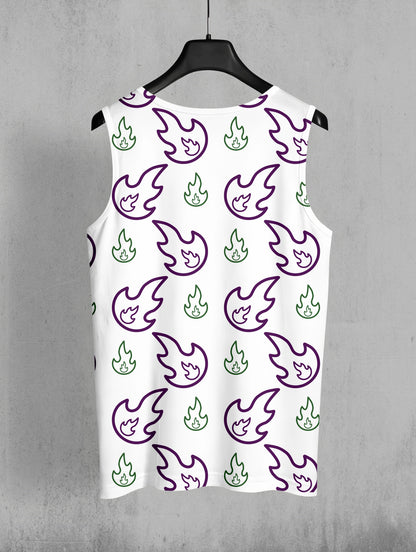 Men's Fire Print Sando #114