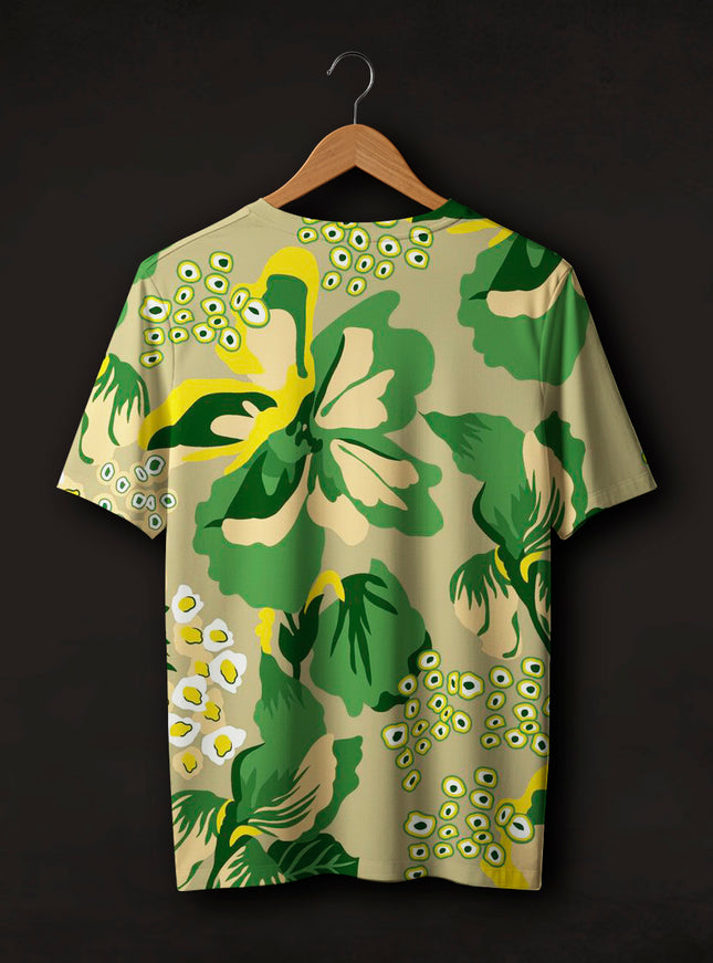 Big Floral Printed T-Shirt #PT1064