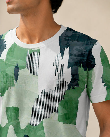 Halftone Print T-Shirt #PT128