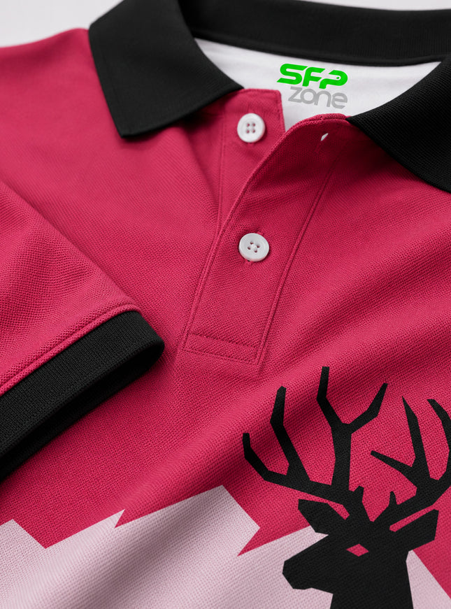 Dear Print Polo T-Shirt #PP152