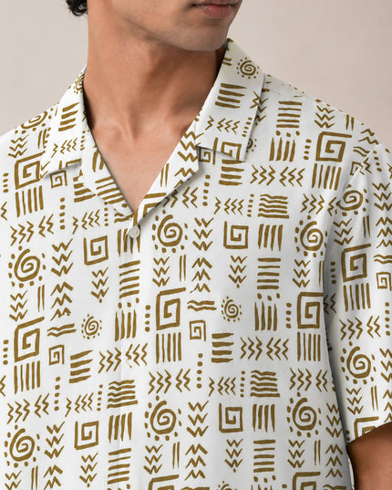 African Cultural Art Printed Shirt