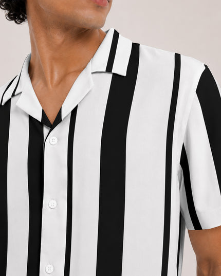 Black White Striped Shirt