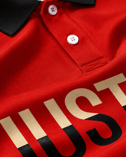 The Justice Printed Polo T-Shirt  #PP133