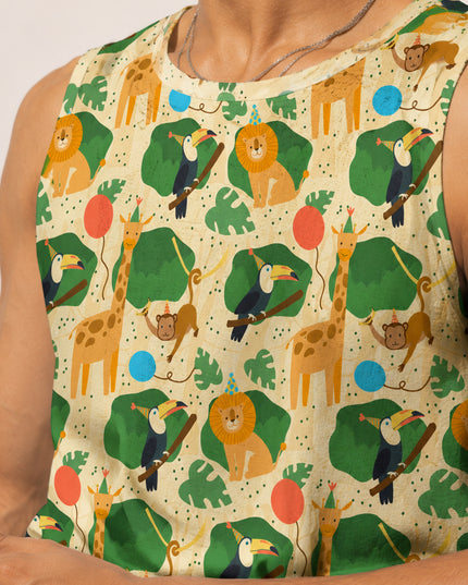 Animal Love Printed Sando #131
