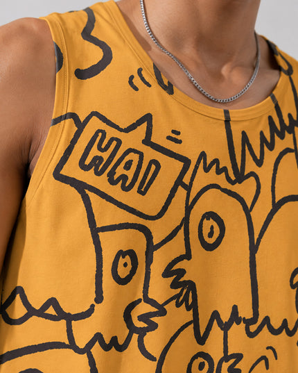 Piggal Art Printed Sando #111