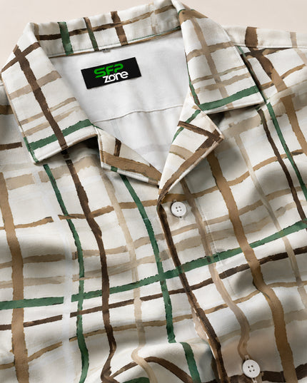 Classic Check Pattern Printed Shirt