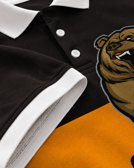 Grizzly Printed Polo Tee  #PP144