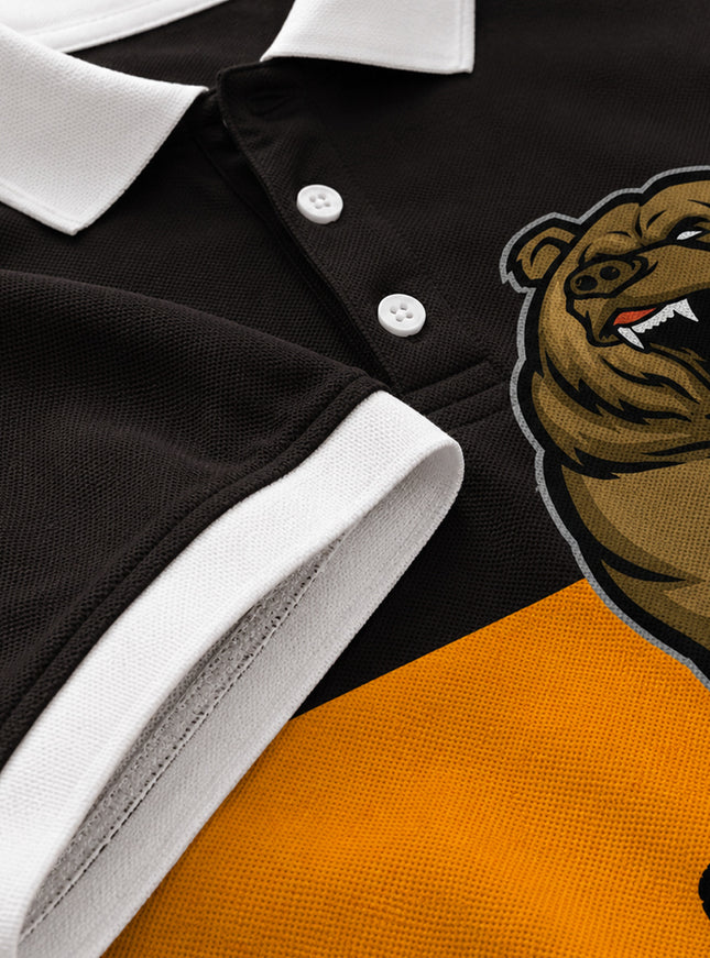 Grizzly Printed Polo Tee  #PP144