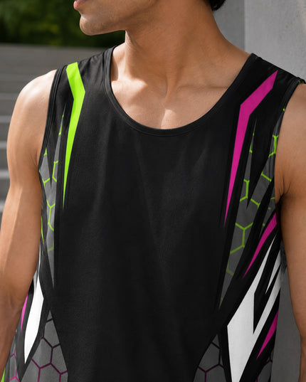Cyber Hex Printed Sando #157
