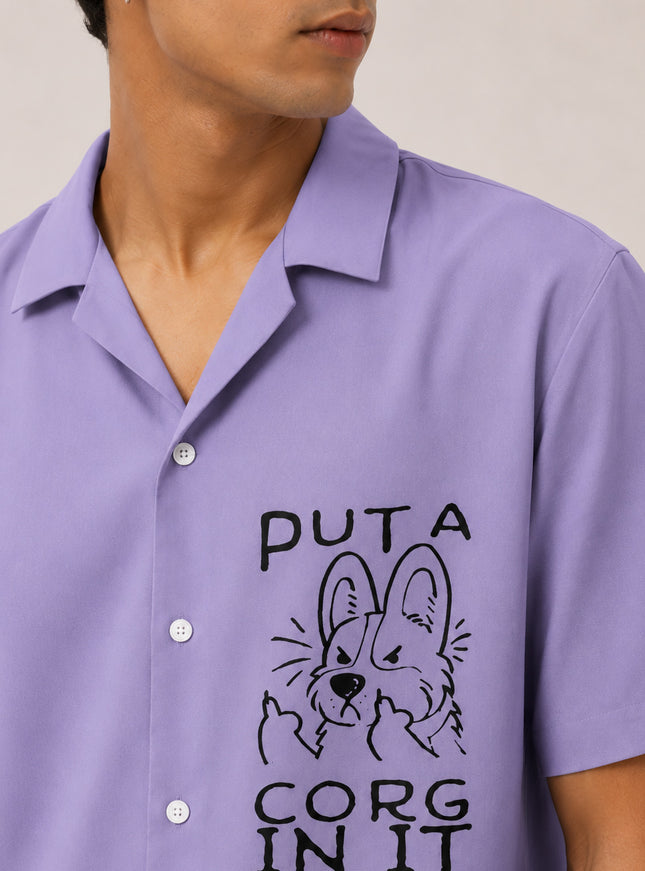 Puta Corg In It Printed Shirt