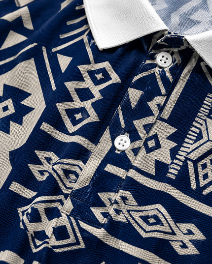 Ethnic Pattern Printed Polo #PP117
