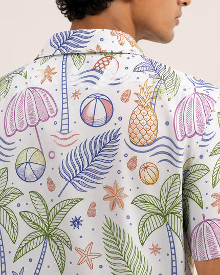 Tropical Tree Printed Shirt