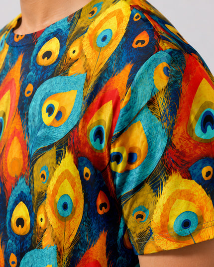 Peacock Wings Printed T-Shirt #PT141