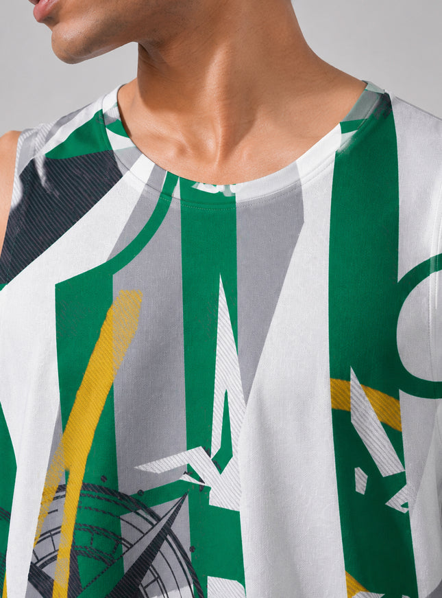 Time Zone Printed Sando #103