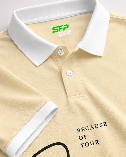 Smile Printed Polo Tee  #PP135