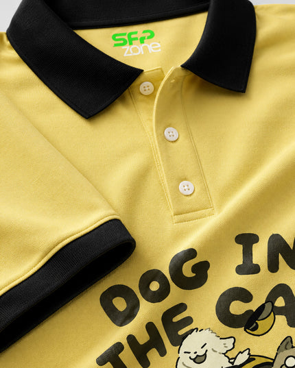 Dog In the Car Printed Polo T-Shirt  #PP151