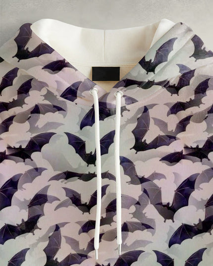 Halloween Bats Printed Hoodie #104