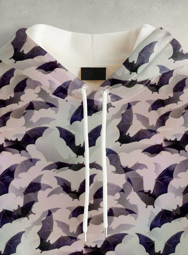 Halloween Bats Printed Hoodie #104