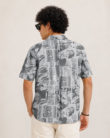 Iconic Tropical Flora Printed Shirt