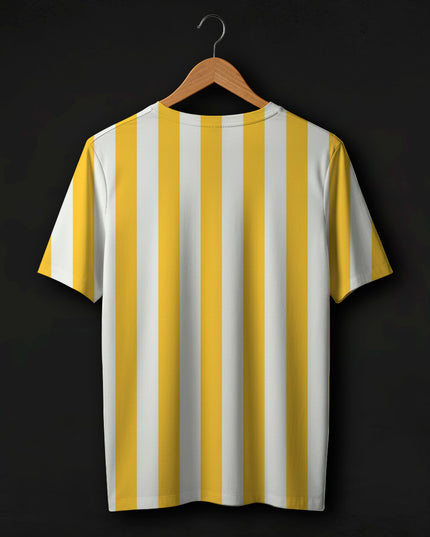 Yellow Striped Printed T-Shirt #PT146