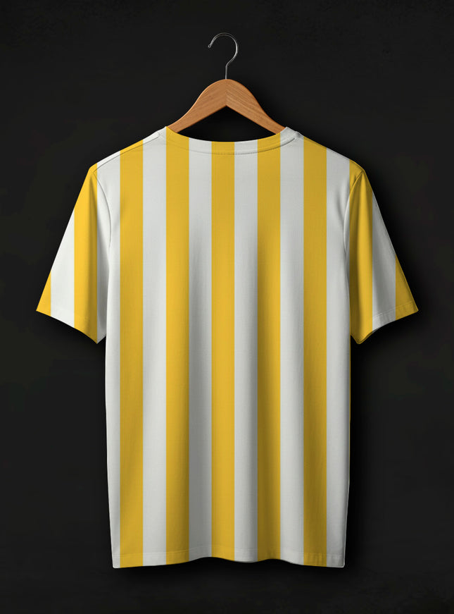 Yellow Striped Printed T-Shirt #PT146