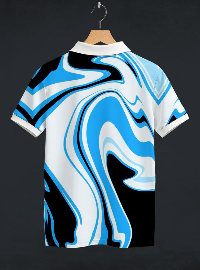 Paint Art Printed Polo T-Shirt  #PP136