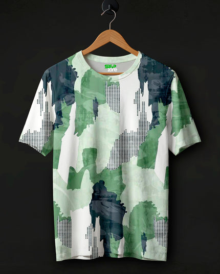 Halftone Print T-Shirt #PT128