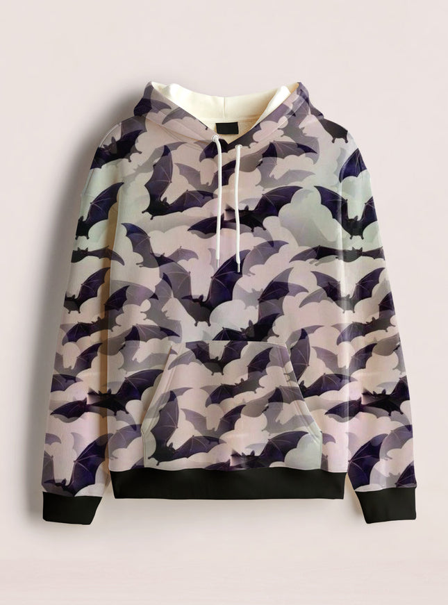 Halloween Bats Printed Hoodie #104