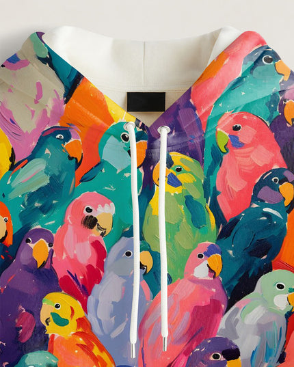 Parrots Printed Hoodie #105